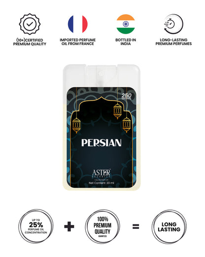 Pocket-sized Persian perfume bottle, 20ml, unisex