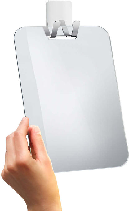 Plastic Shower Mirror with Self-Adhesive Hook - SMEDBO