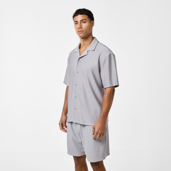 Pleated Shirt | Frost Grey