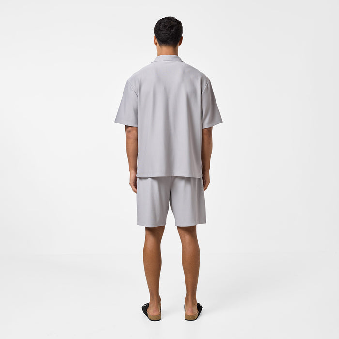 Pleated Shirt | Frost Grey