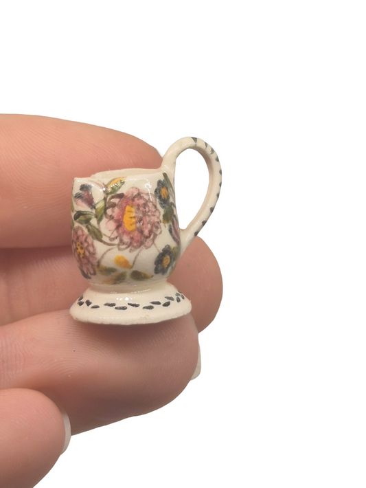Porcelain Handpainted Pitcher - Signed