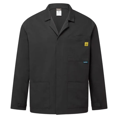 Portwest anti-static esd lab jacket with concealed stud
