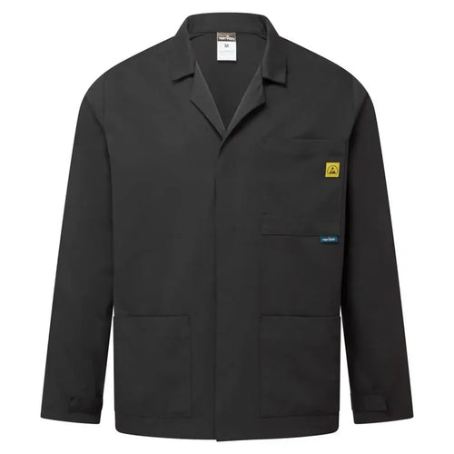 Portwest anti-static esd lab jacket with concealed stud