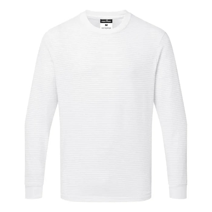 Anti static esd t-shirt long sleeve high cotton workwear
