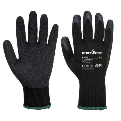 Portwest builders grip 10 gloves-a100 sold in packs 12 pairs