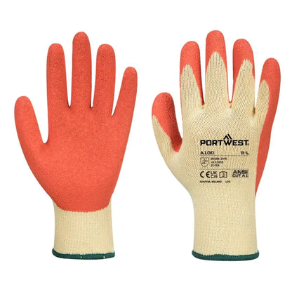 Portwest builders grip 10 gloves-a100 sold in packs 12 pairs