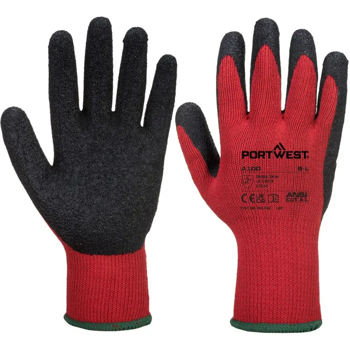 Portwest builders grip 10 gloves-a100 sold in packs 12 pairs