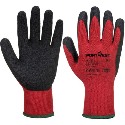Portwest builders grip 10 gloves-a100 sold in packs 12 pairs