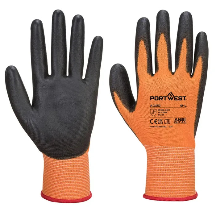 Portwest grip 13 pu palm glove general handling gloves-a120