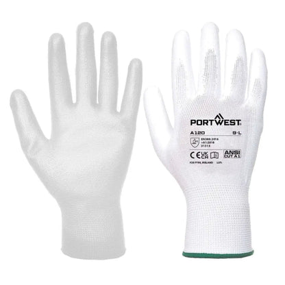 Portwest grip 13 pu palm glove general handling gloves-a120
