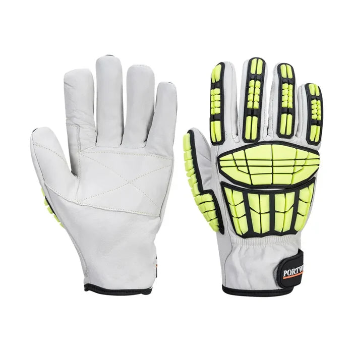 Portwest impact f135 cow leather lined glove - a745