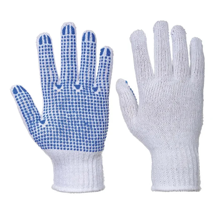 Portwest liner 7 pvc polka dot handling glove-a111