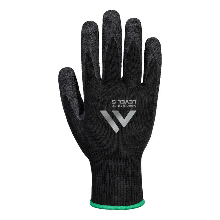 Portwest needle resistant f10 latex crinkle glove - a793