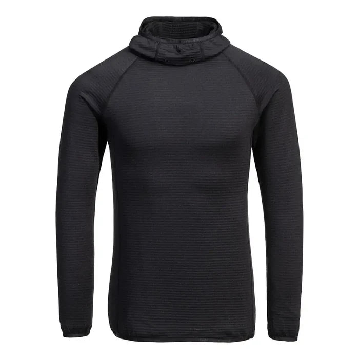 Portwest waffle fleece hooded baselayer moisture wicking thermal