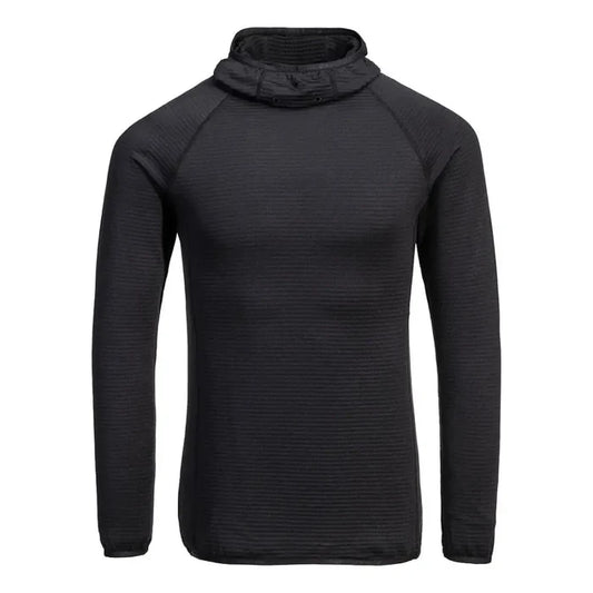 Portwest waffle fleece hooded baselayer moisture wicking thermal
