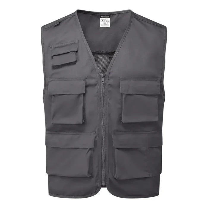 Portwest work vest c704 with ample storage and cool fit