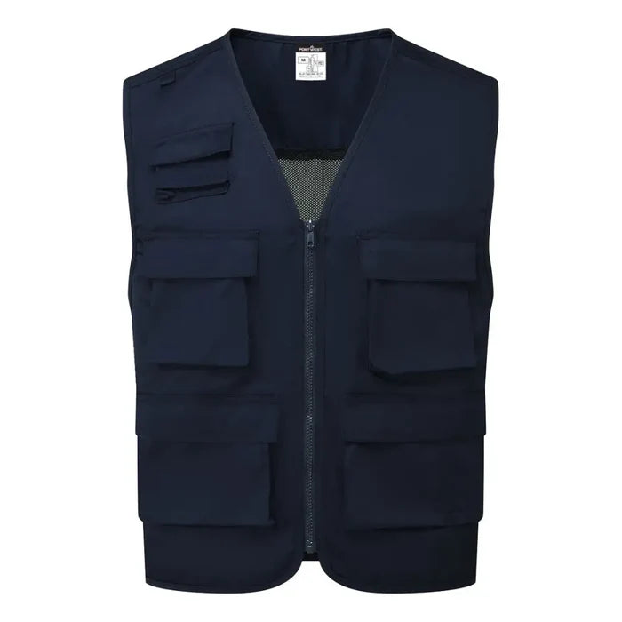 Portwest work vest c704 with ample storage and cool fit