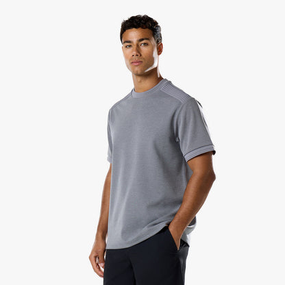 Premium Pleat T-Shirt | Mid Grey