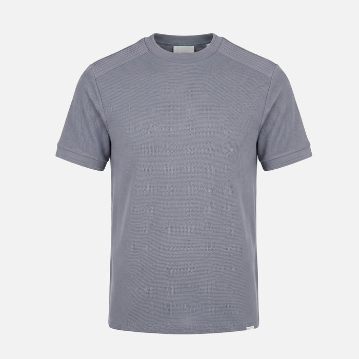 Premium Pleat T-Shirt | Mid Grey
