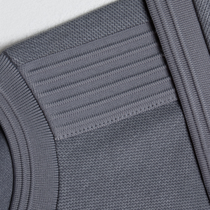 Premium Pleat T-Shirt | Mid Grey