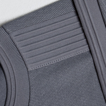 Premium Pleat T-Shirt | Mid Grey