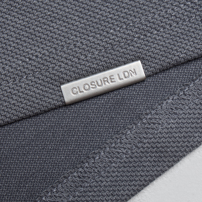 Premium Pleat T-Shirt | Mid Grey