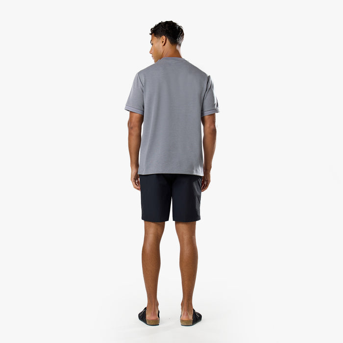 Premium Pleat T-Shirt | Mid Grey