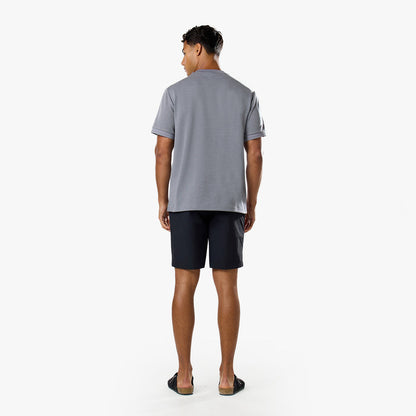 Premium Pleat T-Shirt | Mid Grey