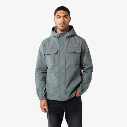 Men's  Light Olive Premium Ripstop Jacket  Closure London  Front View
