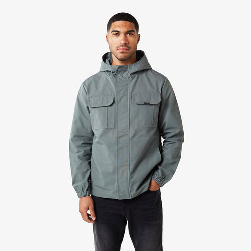 Men's  Light Olive Premium Ripstop Jacket  Closure London  Front View