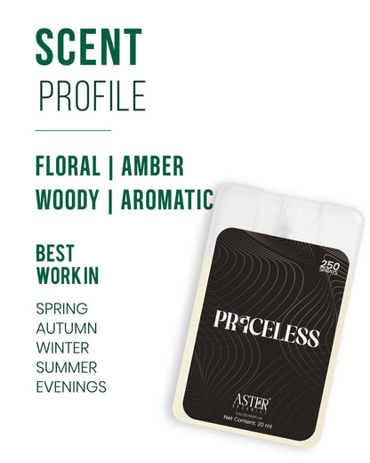 Priceless Pocket Perfume for Unisex 20ml bottle