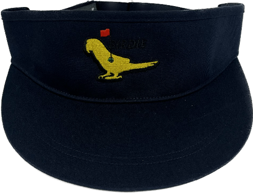 Parrot Surf Shop PSS 715 Birdie Visor navy curved brim golf visor
