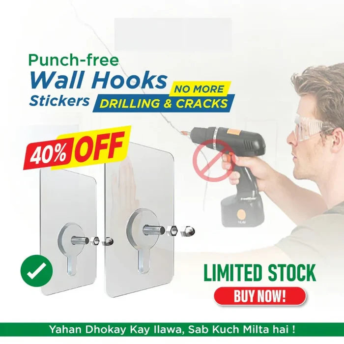 Punch-Free Screw Stickers High Quality (Pack Of 10)