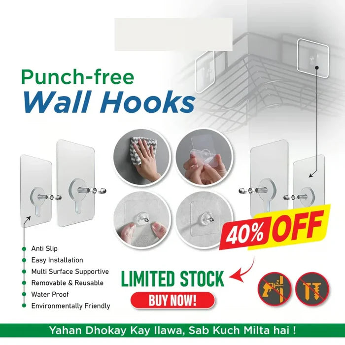Punch-Free Screw Stickers High Quality (Pack Of 10)
