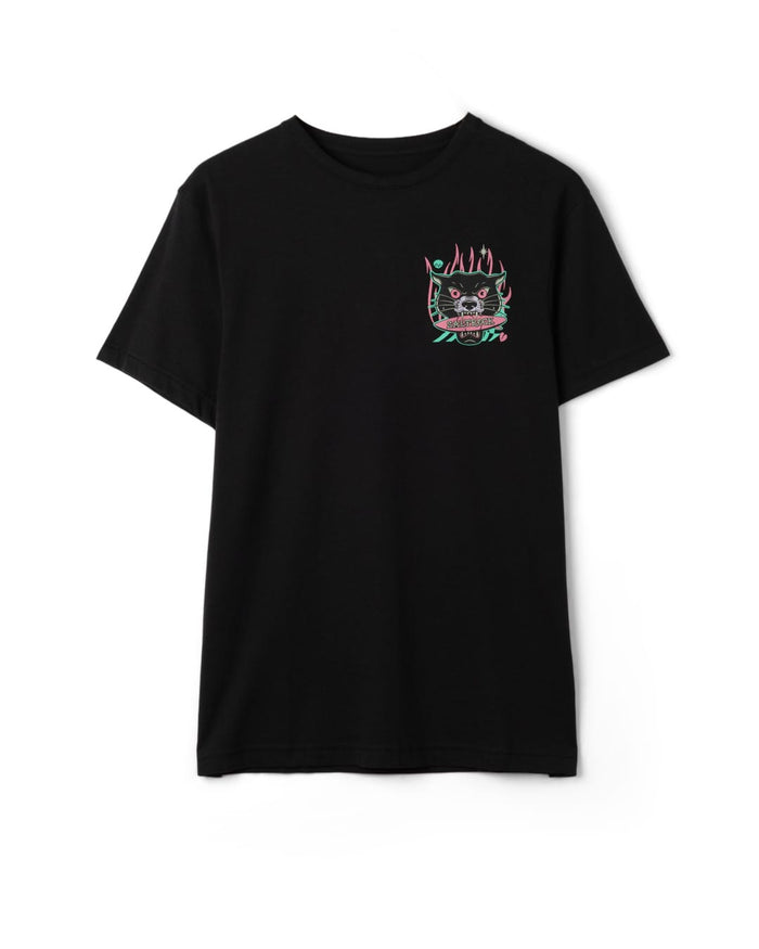 Purfect Warp Mens Short Sleeve T-Shirt in Black