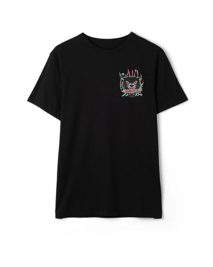 Purfect Warp Mens Short Sleeve T-Shirt in Black