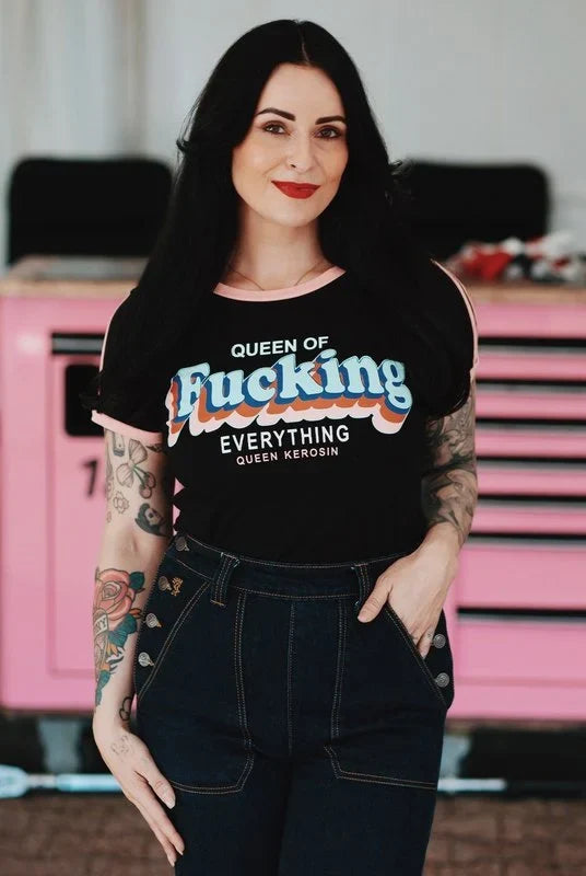 QUEEN KEROSIN QUEEN OF FUCKING EVERYTHING, ZWART