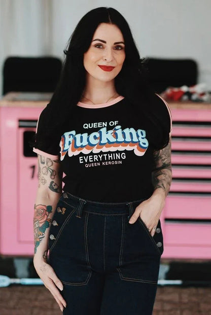 QUEEN KEROSIN QUEEN OF FUCKING EVERYTHING, ZWART