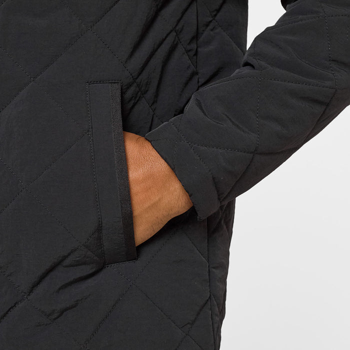 Quilted Overshirt Jacket | Black