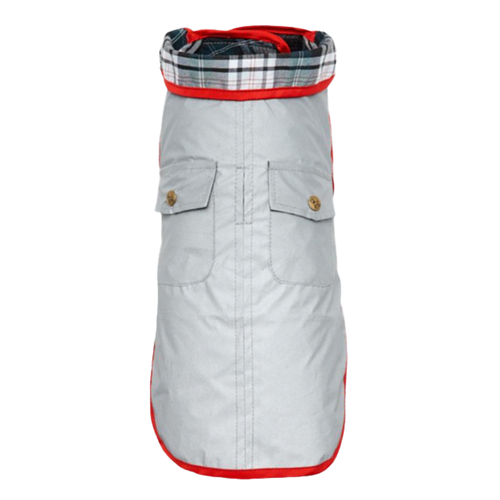 DOG-COAT-REFELCTIVE-SILVER-RED