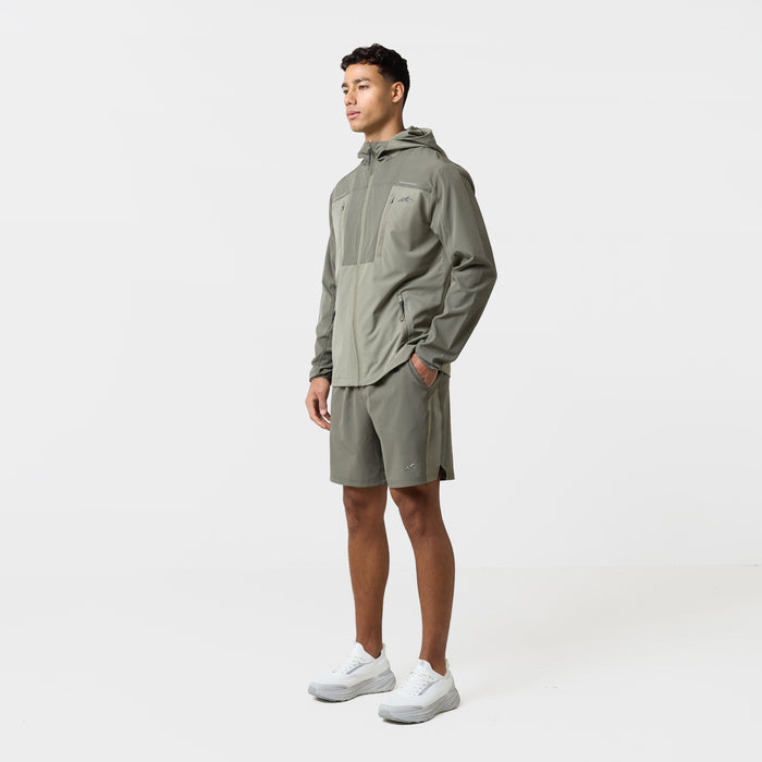 Reflective Detail Colourblock Jacket | Khaki