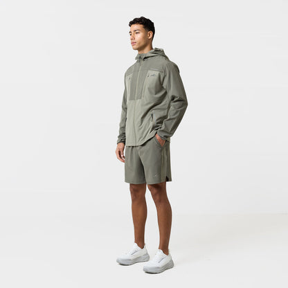 Reflective Detail Colourblock Jacket | Khaki