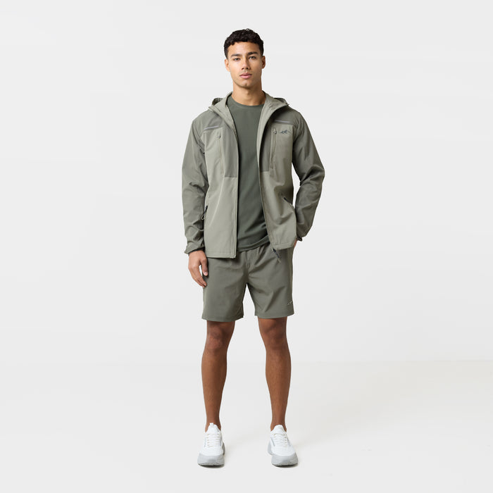 Reflective Detail Colourblock Jacket | Khaki