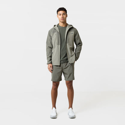 Reflective Detail Colourblock Jacket | Khaki