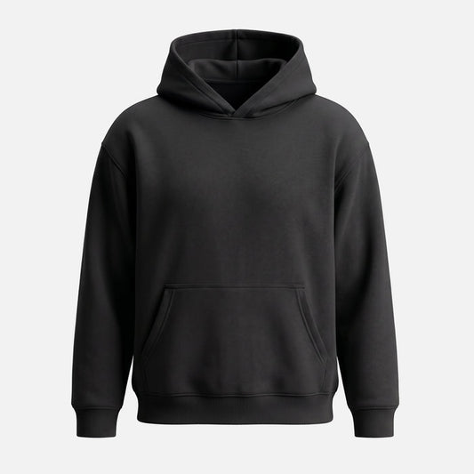 Relaxed Core Hoodie | Black