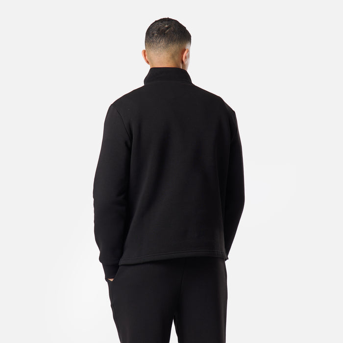 Relaxed Fit 1/4 Zip Fleece |  Black
