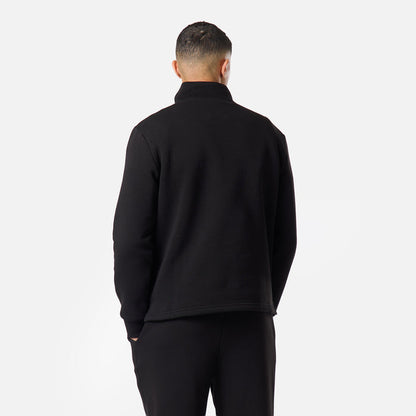 Relaxed Fit 1/4 Zip Fleece |  Black