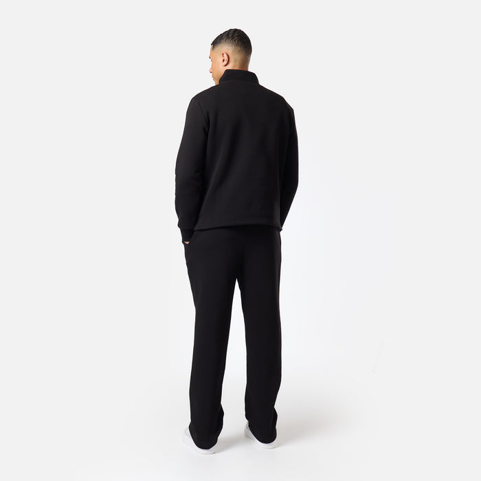 Relaxed Fit 1/4 Zip Fleece |  Black