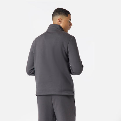 Relaxed Fit 1/4 Zip Fleece |  Dark Grey