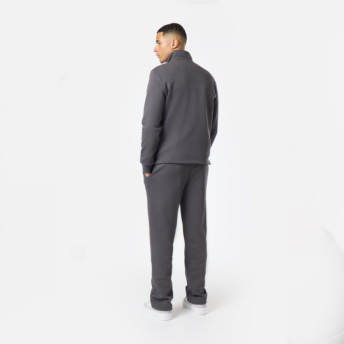Relaxed Fit 1/4 Zip Fleece |  Dark Grey